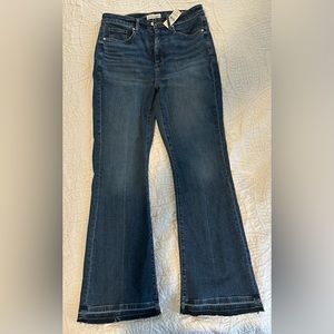 Loft Curvy Slim Flare Jeans. Size 8 Long